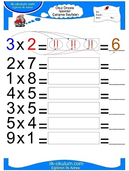 Çocuklar İçin toplam işlemi yaprak testleri 